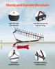 32x6.3 in Pond Aquatic Weed Rake Double-Sided Lake Weed Rake 30ft Rope