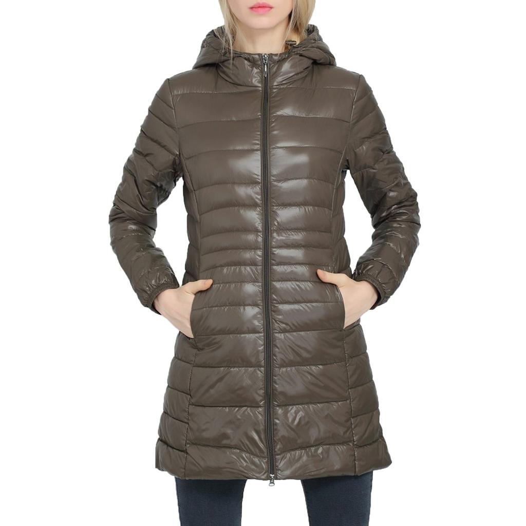 Jonathan Женская легкая верхняя одежда с капюшоном на молнии пальто пуховики