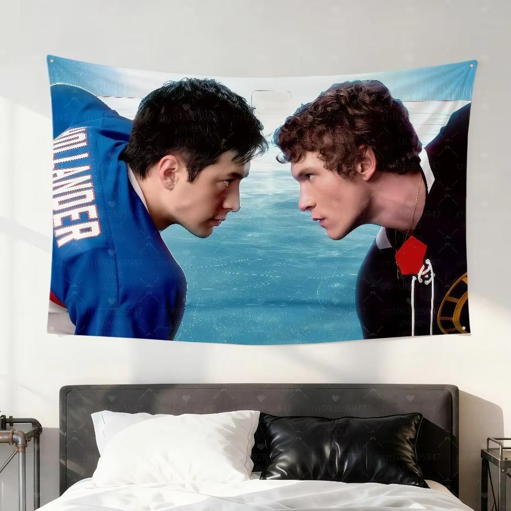 Heated Rivalry Hockey Ilya Heated Rivalry Humorou Flag Tapestry Bedroom Restaurant Bar Wall Decor Party Wall Cloth Tapestry