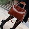 High Quality Casual Tote Bags Vintage Shoulder Large Capacity Women's Fashion Leather Bags