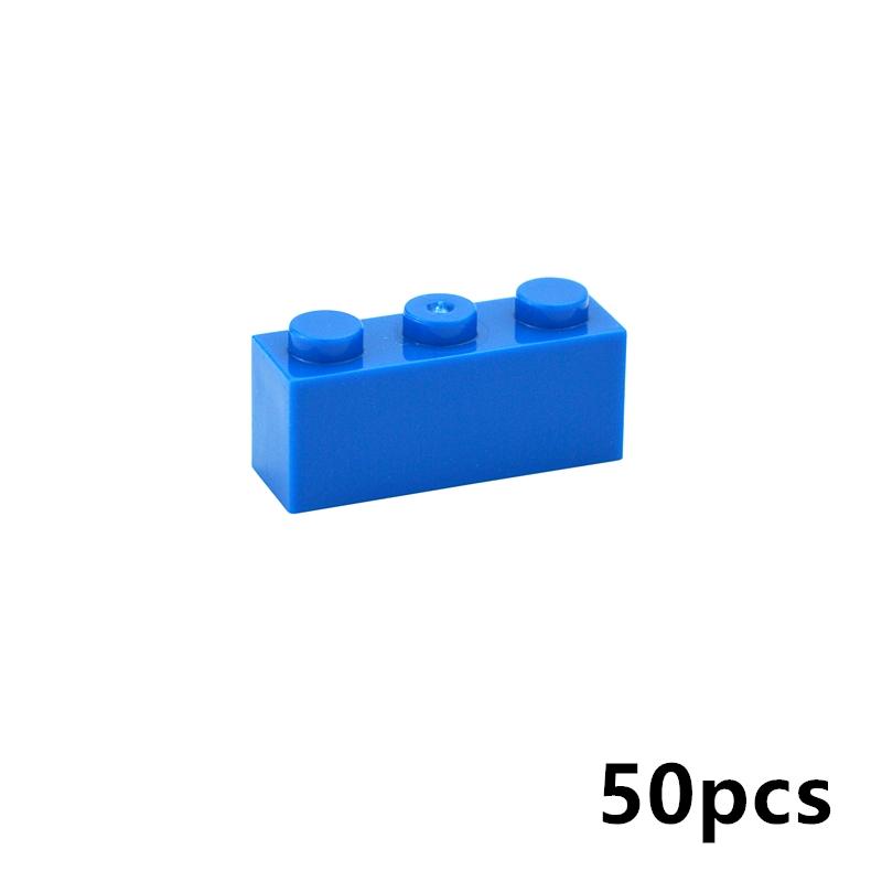 50 шт. Толстые Фигурные Кирпичики 1x3 Точки DIY Строительные Блоки Образовательные Креативные Размер Совместим С 3622 Пластиковые Игрушки Для Детей