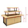 Island Display Shelf for Cosmetics, Baby Products, Jewelry, Shoes, Books, Toys & Promo Table