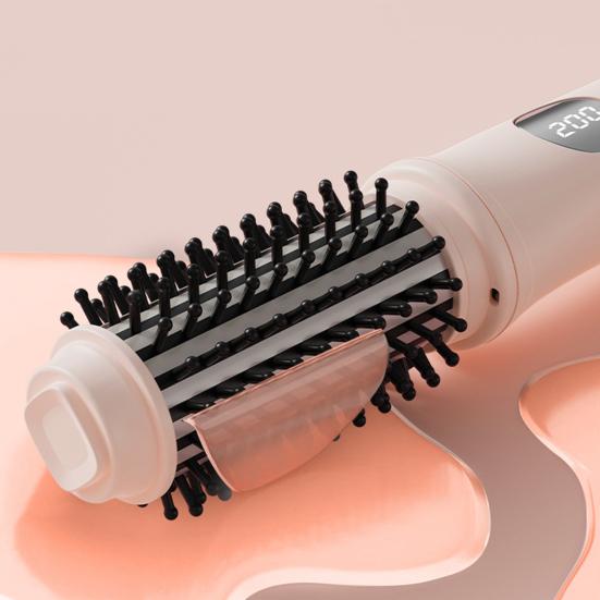 Беспроводная плойка-щетка Yousheng 3-в-1 с быстрым нагревом, термощетка, перезаряжаемая, дорожная, нагреваемая круглая щетка, электрическая плойка для волос, стайлинг