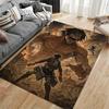 Epic Attack Giant Battle Scene suitable as a non-slip mat for the living room or bedroom sofa