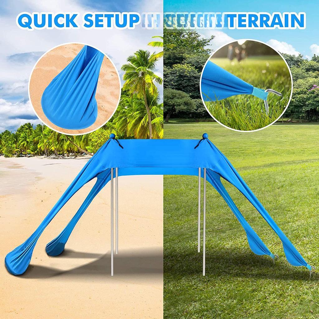 Portable Outdoor Beach Tent Lycra Shade Canopy