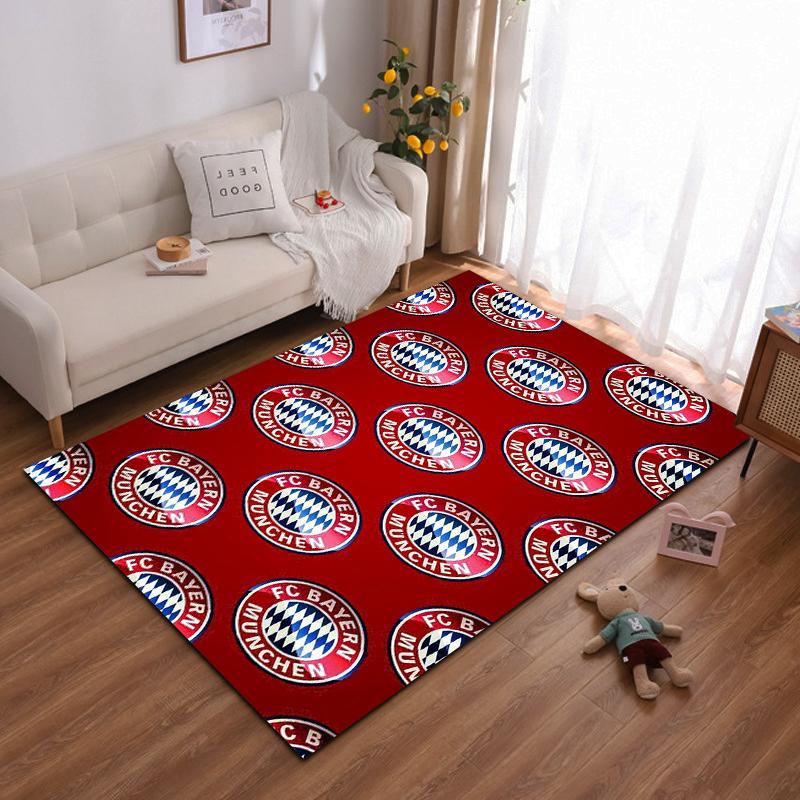 "FC Bayern Munich Logo Pattern Rug - Non-slip rug suitable for living room and bedroom sofas sofas"