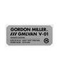 GORDON MILLER Наклейка с фаской серая 1765501 V-01 200×88