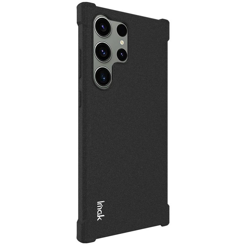 IMAK For Samsung Galaxy S23 Ultra Anti-Fingerprint Mobile Phone Case Four Corners Airbag TPU Matte Cover