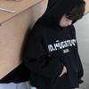 Детская весенняя модная черная толстовка с принтом