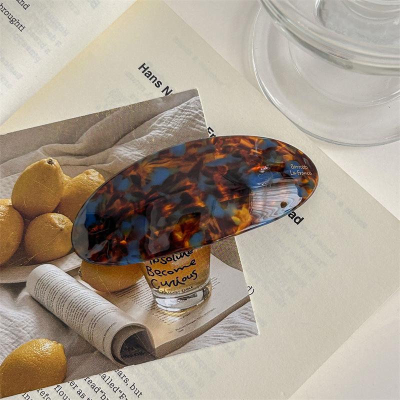 Заколка для волос Acetic Acid пружинная заколка для девочек большая шпилька головной убор блестящая эллиптическая дуга шпилька аксессуары для волос