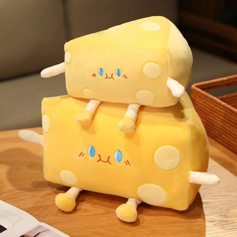 Soft Pillow Children Gift Soft Toy Animal Cheese Doll Stuffed Toy Plush Doll Cheese Plush Toys