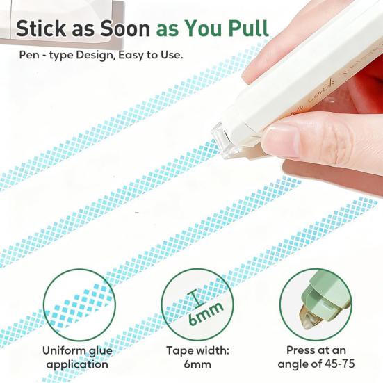 4 шт. Двусторонние клейкие ручки для скрапбукинга, двусторонний клейкий ролик, клей-диспенсер, аппликатор для скрапбукинга, ведения дневника, изготовления открыток, DIY-поделок