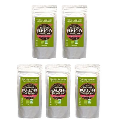 Органический японский зеленый чай Кукича веточки 400 г