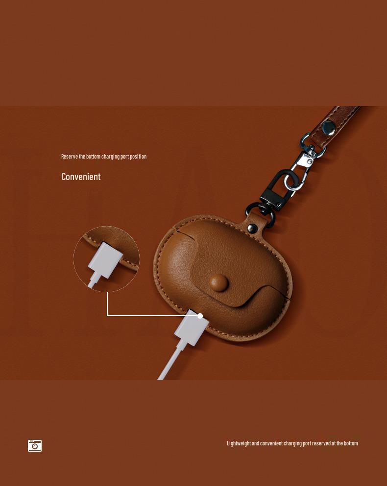 Soft Leather Protective Case for New Black Shark Fengming Youth Edition True Wireless Bluetooth Earphones