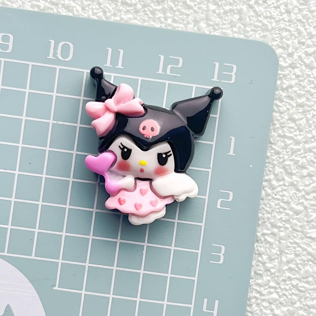 10/100PCS Cartoon Bright Face Love Angel DIY Cream Glue Resin Accessories Hair Clip Water Cup Materials Wholesale