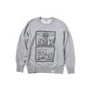Uniqlo X Кит Харинг Мультяшный Принт Свитшот с Круглым Вырезом Мужской свитшот Серый 446371-03
