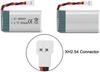 Set of 3 LiPo Batteries 3.7V 650mAh 25C for Syma X5C X5 Drones | Compatible with Cheerson CX-30W, Skytech M68, WLtoys F949 | Silver