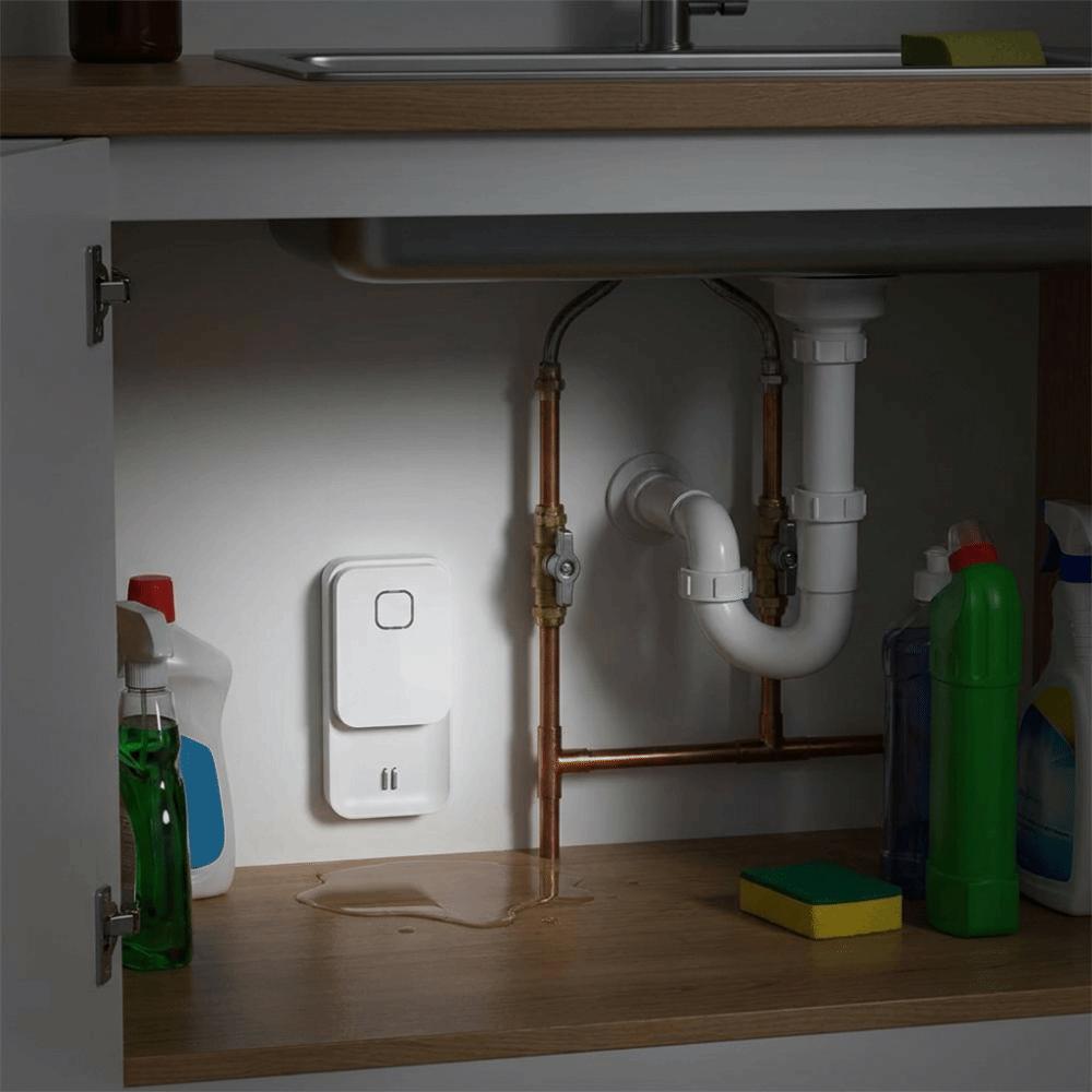 Compact Build WiFi Water Immersion Sensor Dual-Surface Water Level Monitor Utility Rooms