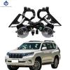 1 Set Fog Lights Headlight for Toyota Prado FJ150 LC150 2018 2019 2020 Fog Lamp Cover Grill Bezel Front Bumper Fog Light