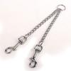 Stainless Steel Dog Coupler Rope Wear Resistant Twin Lead for Two Dogs  Small Medium Dogs