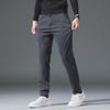 Трендовые мужские брюки из лиоцелла прилегающего силуэта - Легкая роскошная повседневная одежда для весны и осени
