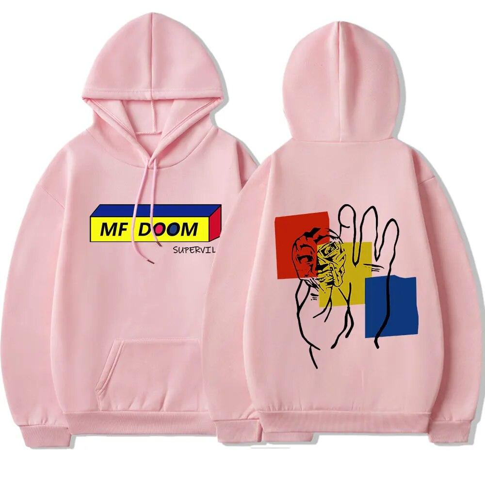 Толстовка с капюшоном в стиле хип-хоп, рэпер, Mf Doom, винтажная модная модная кофта унисекс, женская уличная одежда с графическим готическим принтом, толстовки для унисекс, унисекс