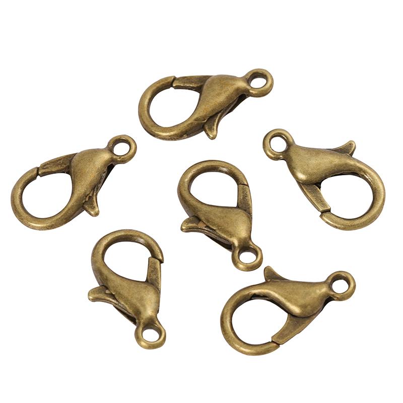 50pcs 100pcs 200pcs Lobster Clasps Jewelry Making Materials Hooks Chain Closure DIY Accessories Supplies For Bracelets Necklaces