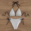 2025 Сексуальный купальник бикини с волнистыми вырезами - Купальник из двух частей на завязках для женщин