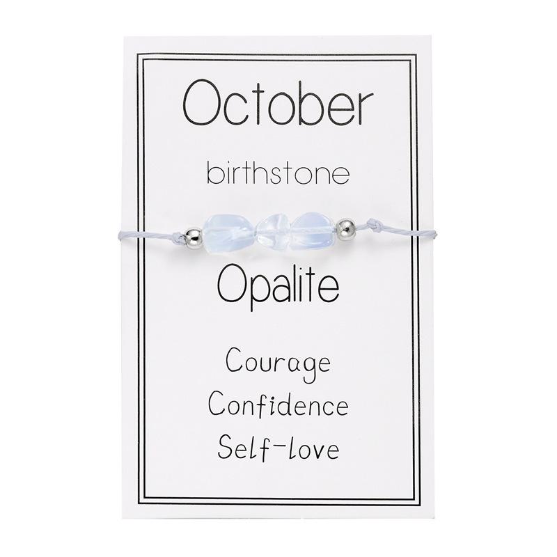 Новый плетеный браслет с кристаллами и камнями на день рождения - женский браслет из бумажной карты