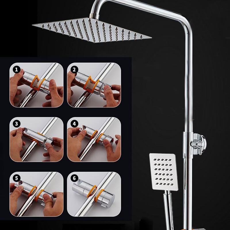 LANGZHIWEN Adjustable Direct Buckle Shower Head Holder