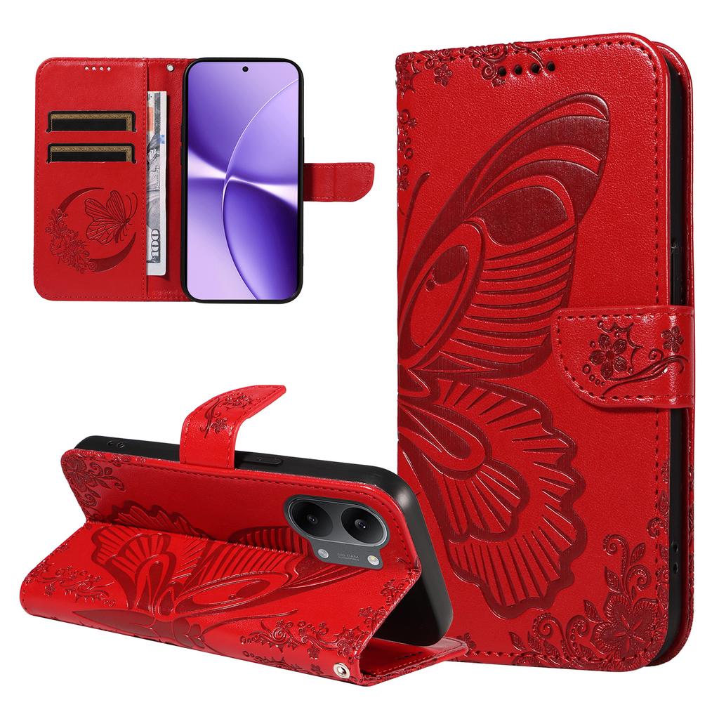 Flip Case for Poco X8 Pro Max 5G - Leather/PU, Red