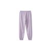 Li Ning Sports Fashion Series Cuffed Loose Logo Knitted Sports Брюки Женские Брюки Moonlight-Purple AKLR172-4