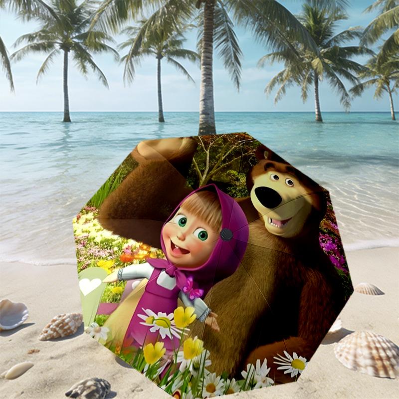 cartoon animation Print Umbrella Automatic Opening/ Closing - Portable Foldable Design - Daily use for Travel/Outdoor - Gift for Birthday