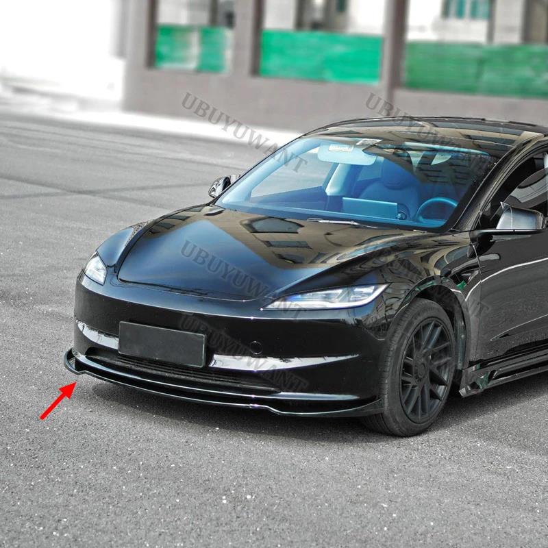 For Tesla Model 3 2023-2026 Front Chin Spoiler Bumper Splitters Front Lip Body KitsGood product