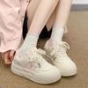 Summer Shoes Women's Breathable Board Shoes Platform White Shoes Mesh Niche Versatile Casual Bread Shoes Tide