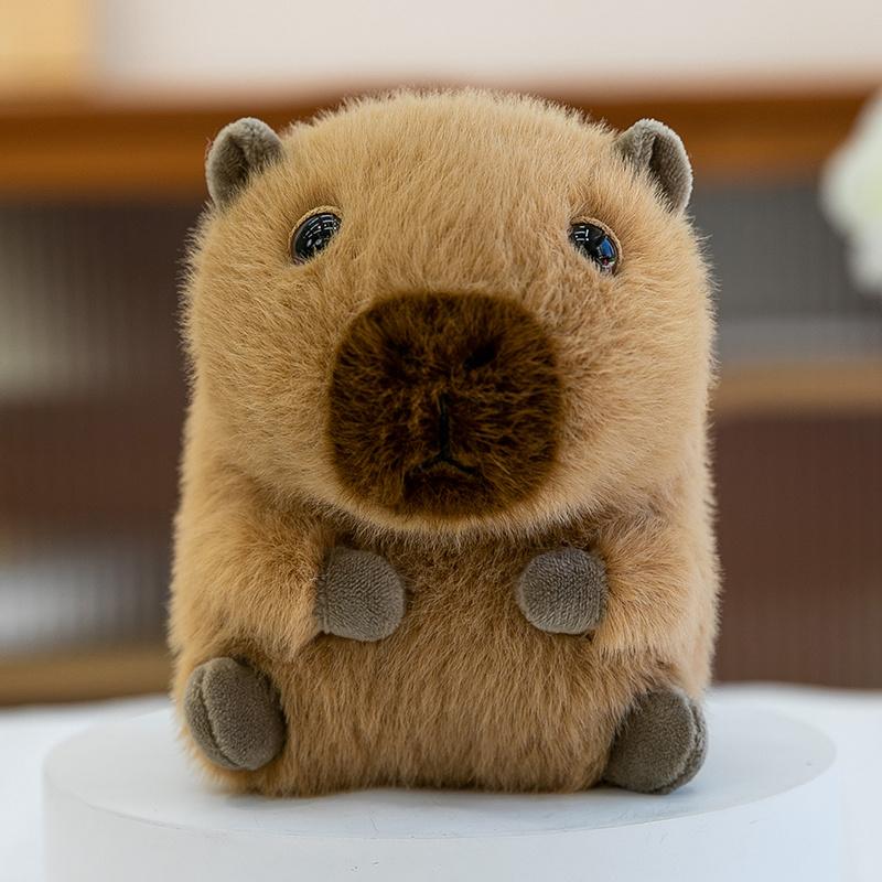 15Cm Cartoon Animals Plush Toy Stuffed Capybara Penguin Sloth Frog Doll Companion Appeasing Gift