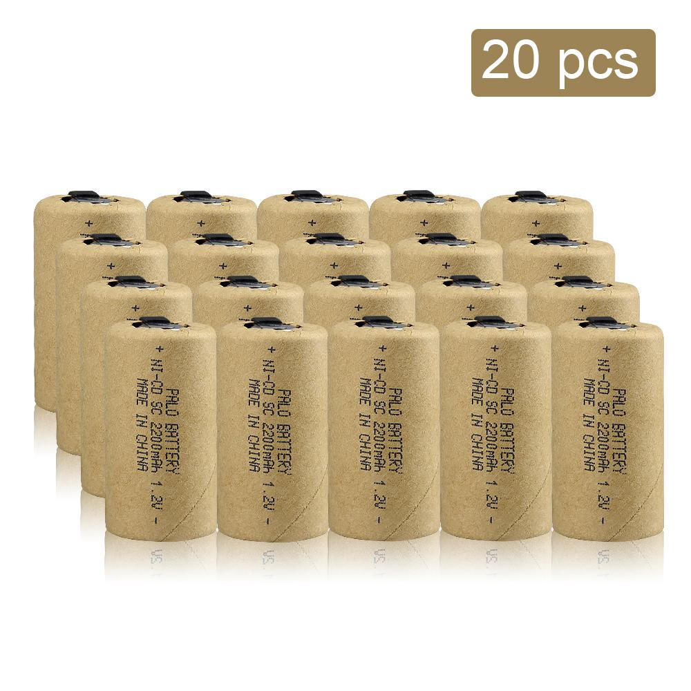 SC 2200 мАч 1,2 В Аккумуляторная батарея 1,2 В Sub C NI-CD элемент со сварочными выступами Электрическая дрель Отвертка Без батареи в сборе