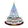 Ramidos Christmas Tree Rotating Sculpture Train Decorations Paste Window Paste Stickers
