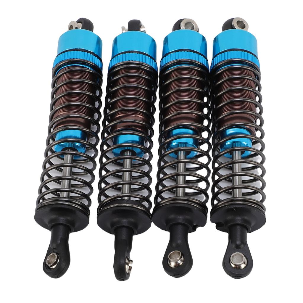 4PCS Oil Pressure Shock Absorbers Aluminum Alloy Model Vehicle Shock Damper Set for 1 10 Scale RC Car 85mm Blue