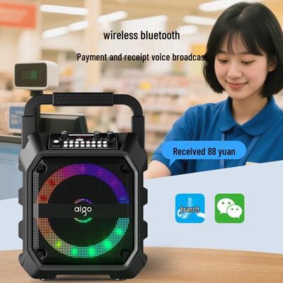 Портативная уличная Bluetooth-колонка Aigo T52 Max, штекер CN (адаптер в комплекте)