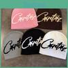 Warm Knitted Acrylic Hat Men Women Letter Print Cold Season Headgear Fall Winter