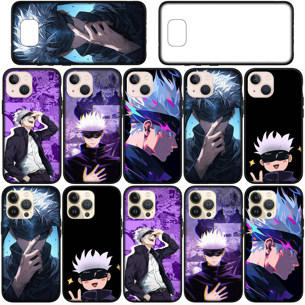 Для iPhone 16 15 Xiaomi Redmi Note 14 13 12 11 Pro Max X 8 16e Samsung Galaxy S25 S24 S23 Moto OPPO Huawei Jujutsu Gojo Satoru Kaisen аниме-чехол для телефона