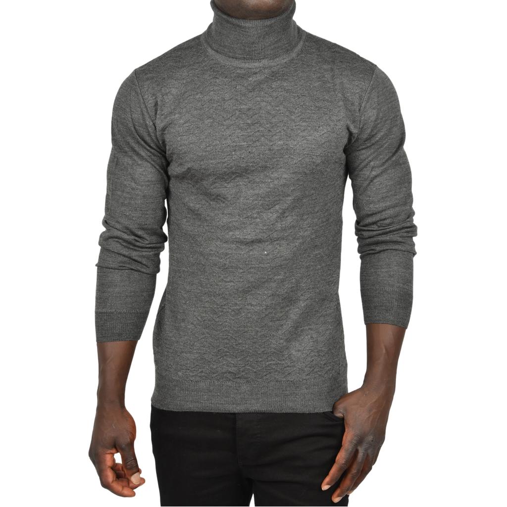 DeepSEA Водолазка с зигзагообразным узором и облегающим трикотажным воротником с воротником 2505497