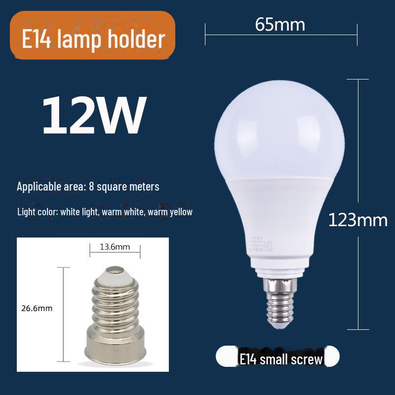 Мощные светодиодные лампы: E27/E14 винтовой, белый и теплый белый, освещение для гостиной