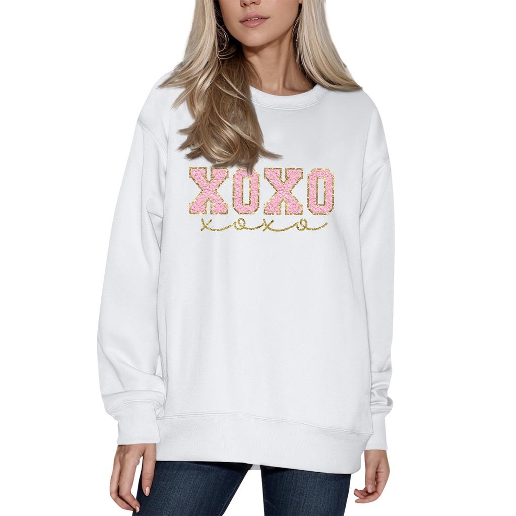 Женский модный принтованный свитер с длинным рукавом и круглым вырезом