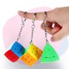 Sengso Key Chain 3X3 Mini Magic Cube 3X3 Bread Magic Tower Keychain  Backpack Decoration Cubo Magico Puzzle Toy Children Gift
