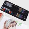 44Pcs Colorful Color Pencil Set School Stationery Art Supplies with 1Pc Portable Zipper Bag