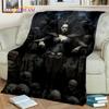 Horror Skull Girl Dead Gothic Undead Female Blanket,Soft Throw Blanket for Home Bedroom Bed Sofa Picnic Travel Cover Blanket Kid