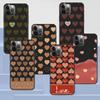 Модный чехол Love Heath для Apple iPhone 14 11 13 12 Pro Max Xr 7 8 +Se 2020 Xs 6 6s Plus 5 5s милый черный силиконовый чехол для телефона
