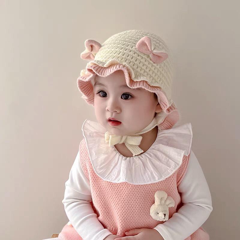 Детская шерстяная шапка Милая шапка с защитой ушей Детская зимняя утолщенная теплая вязаная детская шапочка